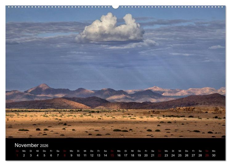 Produktbild: Das Licht Namibias (hochwertiger Premium Wandkalender 2026 DIN A2 quer), Kunstdruck in Hochglanz