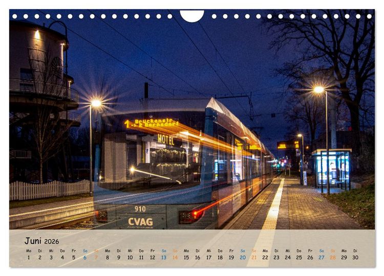 Produktbild: Nahverkehr in Chemnitz (Wandkalender 2026 DIN A4 quer), CALVENDO Monatskalender