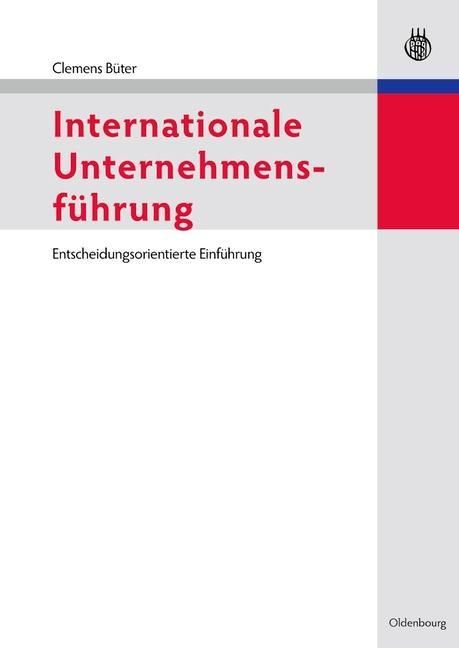 Produktbild: Internationale Unternehmensf&uuml;hrung