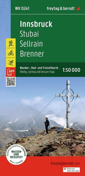 Produktbild: freytag & berndt Wanderkarte WK 0241 Innsbruck, Stubai - Sellrain - Brenner 1:50.000