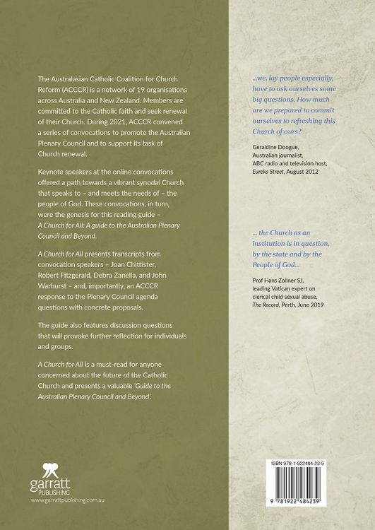 Produktbild: A Church for All: A Guide to the Australian Plenary Council...and Beyond