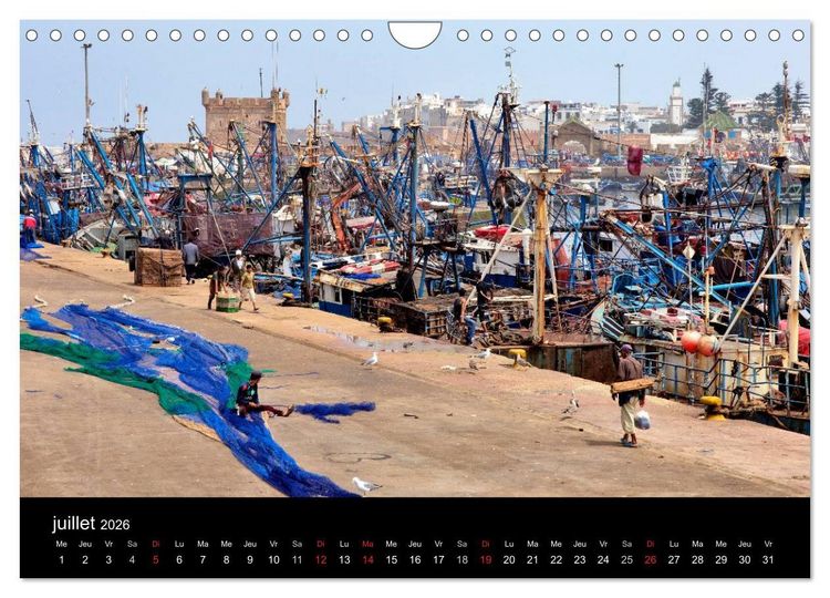Produktbild: Essaouira Maroc (Calendrier mural 2026 DIN A4 vertical), CALVENDO calendrier mensuel