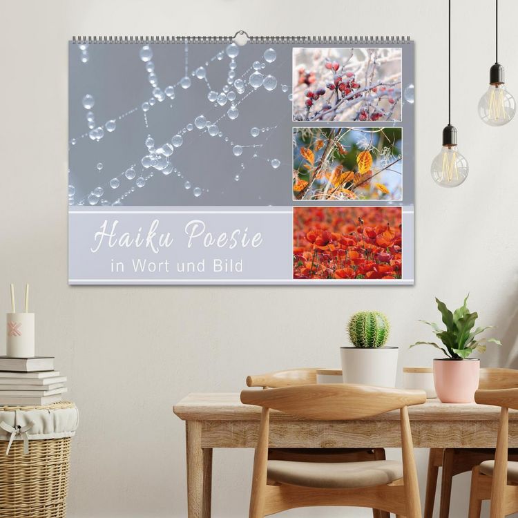 Produktbild: Haiku Poesie in Wort und Bild (Wandkalender 2026 DIN A2 quer), CALVENDO Monatskalender