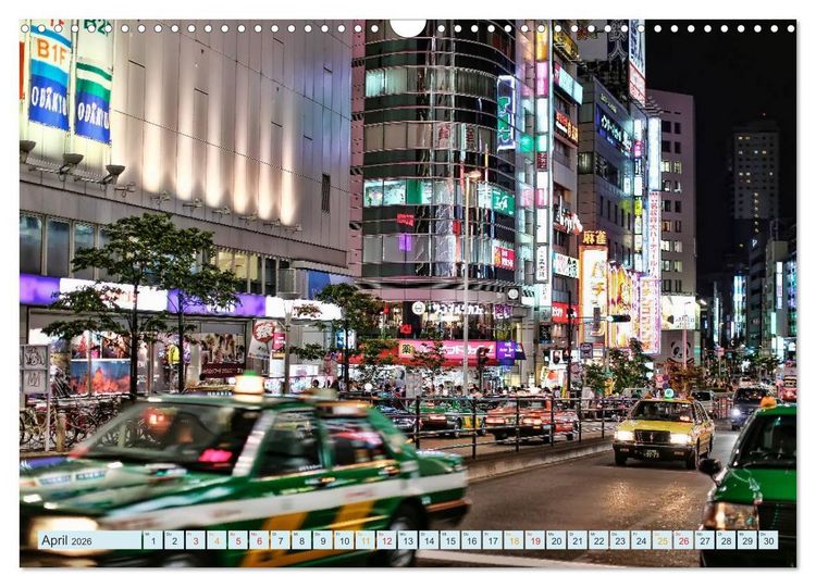 Produktbild: Tokio - Hightech und Menschenmassen (Wandkalender 2026 DIN A3 quer), CALVENDO Monatskalender
