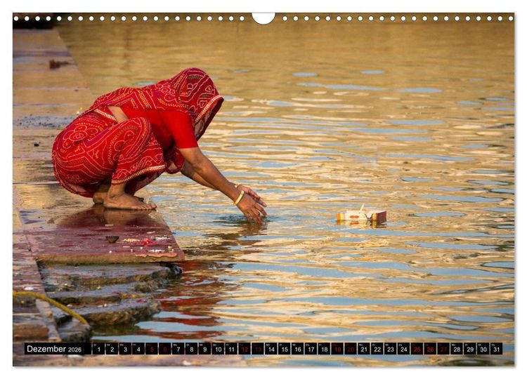 Produktbild: Indien - im Meer der Farben (Wandkalender 2026 DIN A3 quer), CALVENDO Monatskalender