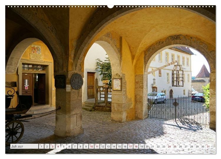 Produktbild: Rothenburg ob der Tauber. Sehensw&uuml;rdigkeiten. (Wandkalender 2027 DIN A2 quer), CALVENDO Monatskalender
