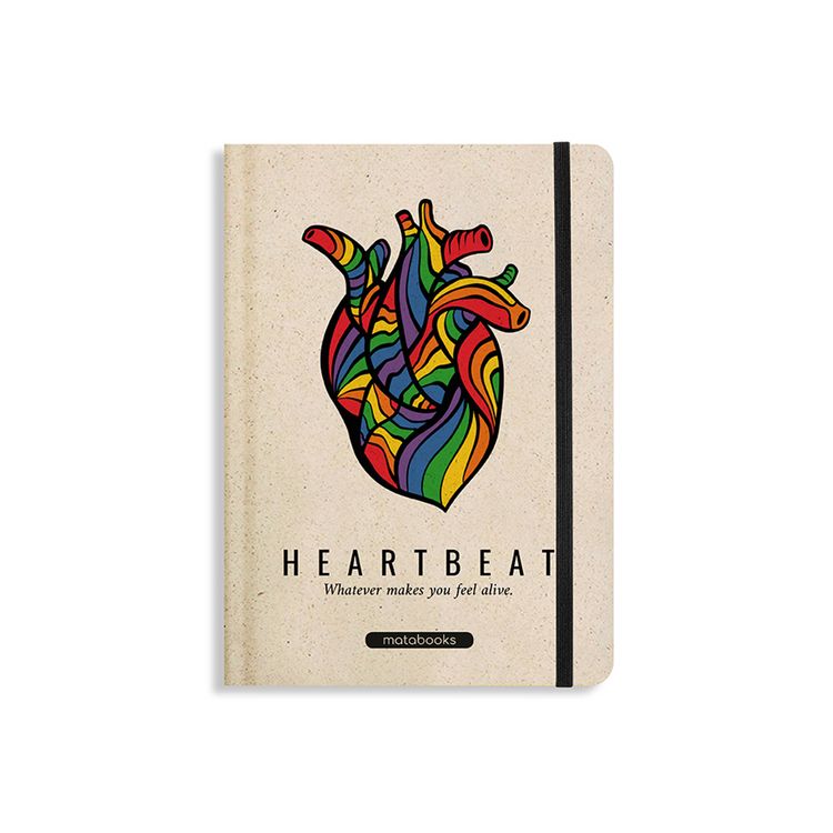 Produktbild: matabooks - Pride Collection Nari Notizbuch A5 "Heartbeat" (punktiert, farbig)