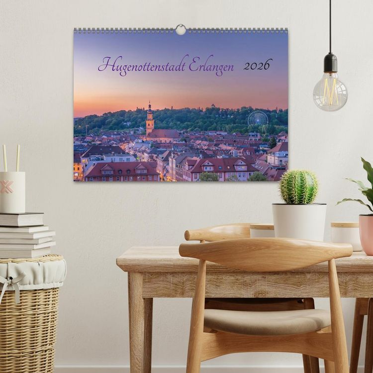 Produktbild: Hugenottenstadt Erlangen 2026 (Wandkalender 2026 DIN A3 quer), CALVENDO Monatskalender