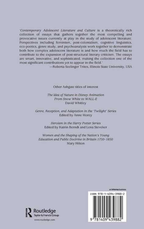 Produktbild: Contemporary Adolescent Literature and Culture