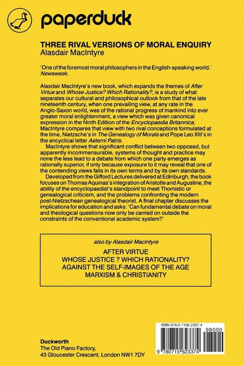 Produktbild: Three Rival Versions of Moral Enquiry