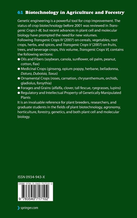 Produktbild: Transgenic Crops VI