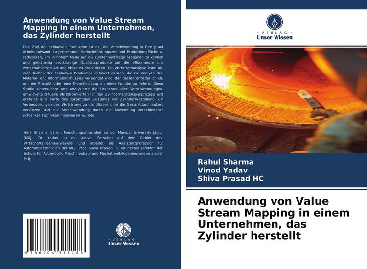 Produktbild: Anwendung von Value Stream Mapping in einem Unternehmen, das Zylinder herstellt