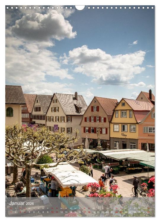 Produktbild: Bietigheim Altstadt (Wandkalender 2026 DIN A3 hoch), CALVENDO Monatskalender