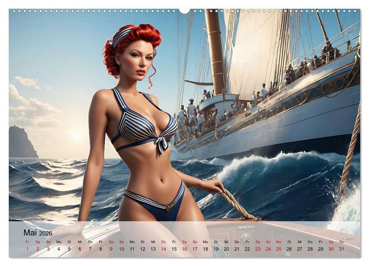 Produktbild: Maritime Leidenschaft - Sonne, Meer und hei&szlig;e Flirts (Wandkalender 2026 DIN A2 quer), CALVENDO Monatskalender