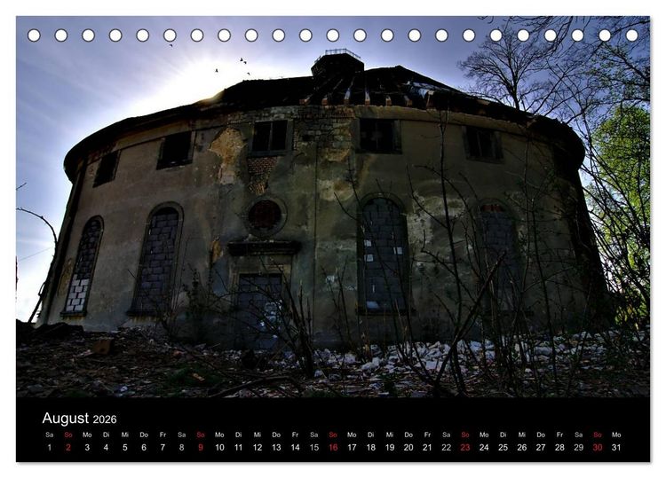 Produktbild: Verlassene Ort - Kirchen (Tischkalender 2026 DIN A5 quer), CALVENDO Monatskalender