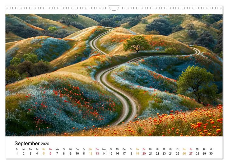 Produktbild: Stra&szlig;en und Wege (Wandkalender 2026 DIN A3 quer), CALVENDO Monatskalender