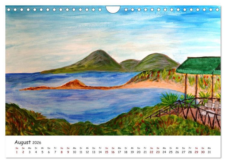 Produktbild: Urlaubsstimmung f&uuml;r das ganze Jahr (Wandkalender 2026 DIN A4 quer), CALVENDO Monatskalender