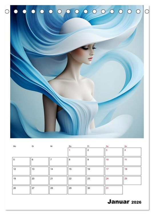 Produktbild: Hinrei&szlig;ende Portraits (Tischkalender 2026 DIN A5 hoch), CALVENDO Monatskalender