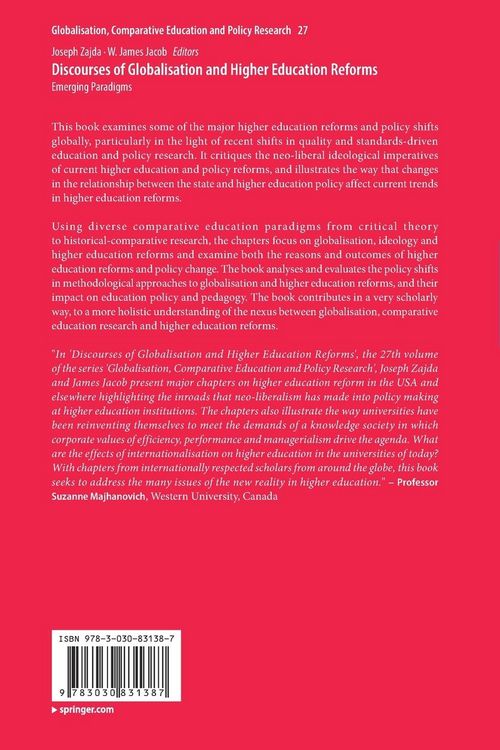 Produktbild: Discourses of Globalisation and Higher Education Reforms