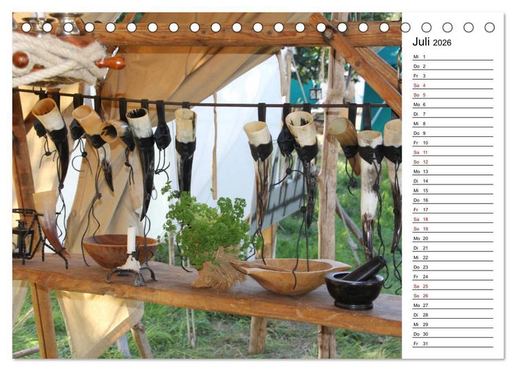 Produktbild: Mittelalter - Leben (Tischkalender 2026 DIN A5 quer), CALVENDO Monatskalender