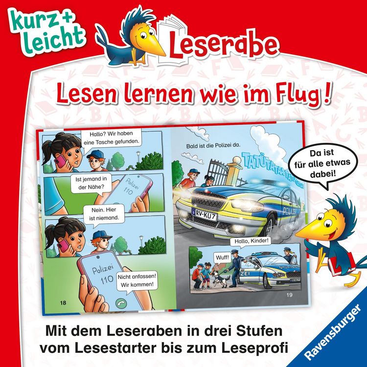 Produktbild: Leserabe 1. Lesestufe Kurz und leicht - Diebe im Park - Eine Polizei-Geschichte