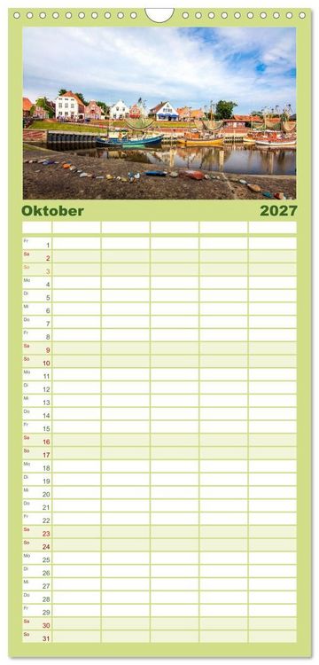 Produktbild: Familienplaner 2027 - Greetsiel und Umzu mit 5 Spalten (Wandkalender, 21 x 45 cm) CALVENDO