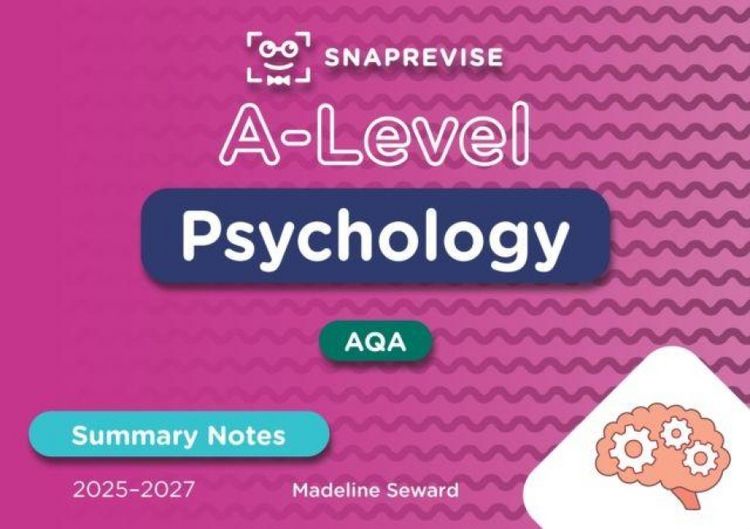 Produktbild: SnapRevise A-Level Psychology Summary Notes