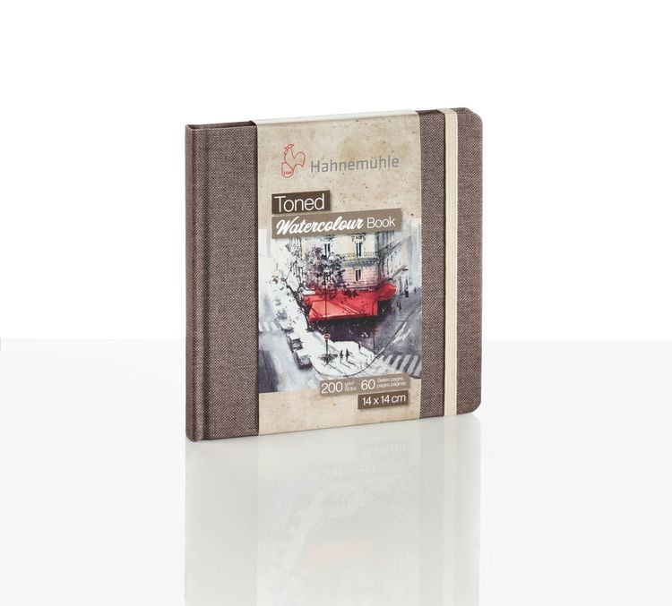 Produktbild: Hahnem&uuml;hle Papier Toned Watercolour Book, 14 x 14 cm, 200 g/m&sup2;