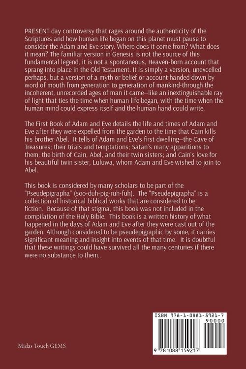 Produktbild: The First Book of Adam and Eve with biblical insights and commentary - 7 of 7 Chapters 73 - 79