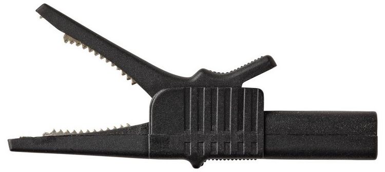 Produktbild: VOLTCRAFT MSK-125 Krokodilklemme kurz CAT II 300V 10A Schwarz