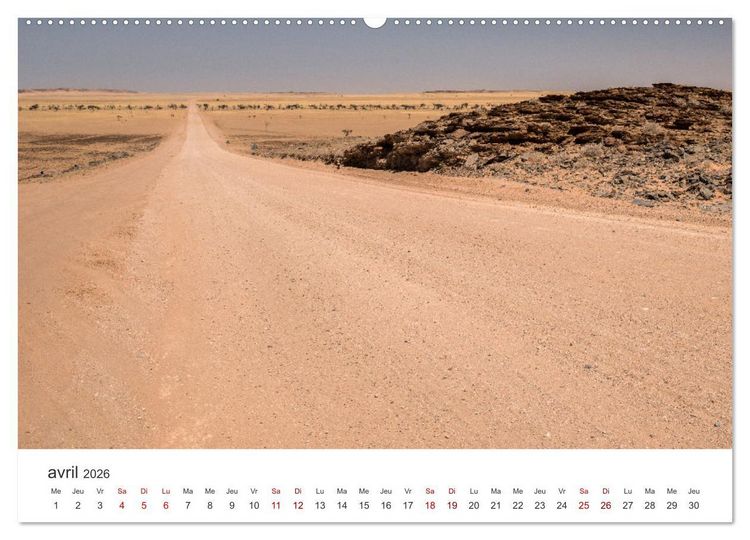 Produktbild: Des&eacute;rt namibien (Calendrier mural 2026 DIN A2 vertical) calendrier de bureau