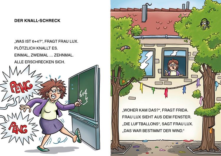 Produktbild: Lesel&ouml;wen 1. Klasse - Ein Gespenst auf dem Schulhof (Gro&szlig;buchstabenausgabe)