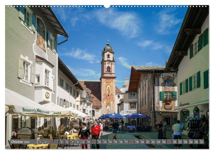 Produktbild: Rund um Bayern (Wandkalender 2026 DIN A2 quer), CALVENDO Monatskalender