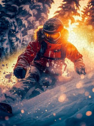 Produktbild: CALVENDO Puzzle Spa&szlig; im Pulverschnee | 2000 Teile Lege-Gr&ouml;&szlig;e 90x67cm Foto-Puzzle f&uuml;r gl&uuml;ckliche Stunden
