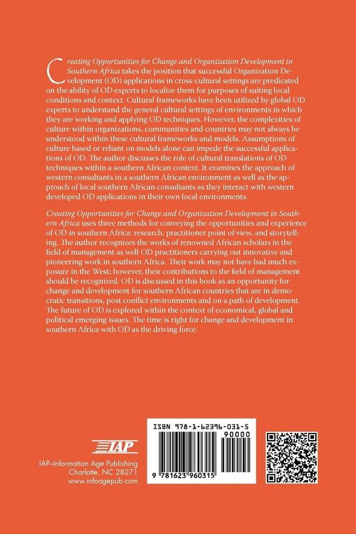 Produktbild: Creating Opportunities for Change and Organization Development in Southern Africa