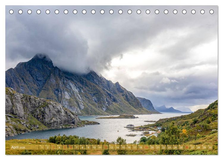 Produktbild: Norwegen - Mythos Landschaften (Tischkalender 2026 DIN A5 quer), CALVENDO Monatskalender