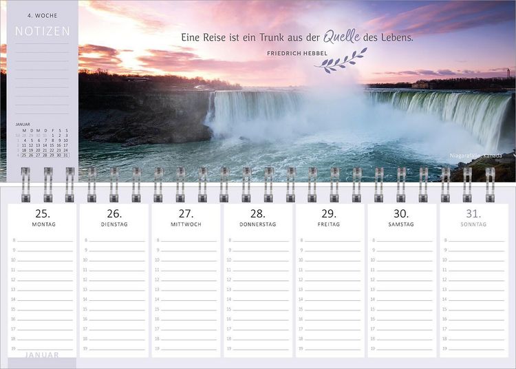 Produktbild: Tischkalender Reisetr&auml;ume 2027