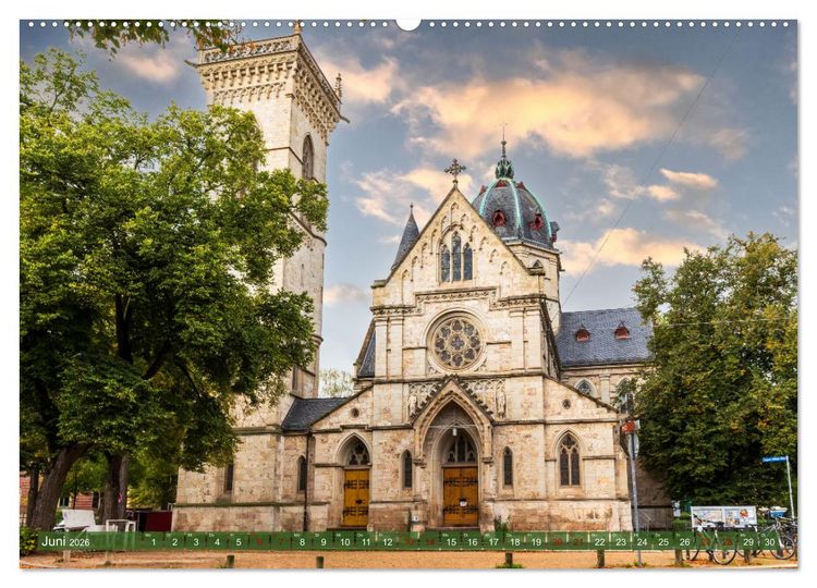 Produktbild: Klassikerstadt Weimar - Reise durch das sch&ouml;ne Th&uuml;ringen (hochwertiger Premium Wandkalender 2026 DIN A2 quer), Kunstdruck in Hochglanz