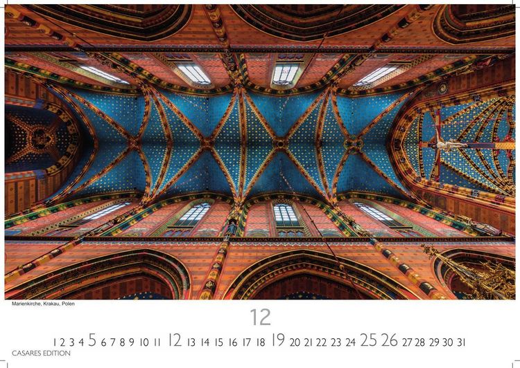 Produktbild: Himmelsgew&ouml;lbe Kalender 2027 &ndash; Wandkalender | Fotokalender Kunst 35x50cm Gro&szlig;format | Architekturkalender | Beeindruckende Innenansichten: Kirchenkuppeln und -architekturen.