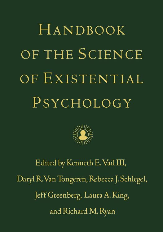 Produktbild: Handbook of the Science of Existential Psychology