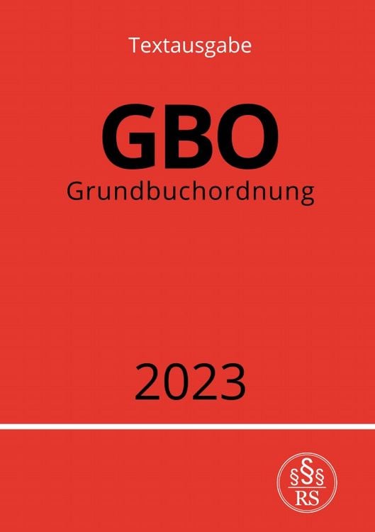 Produktbild: Grundbuchordnung - GBO 2023