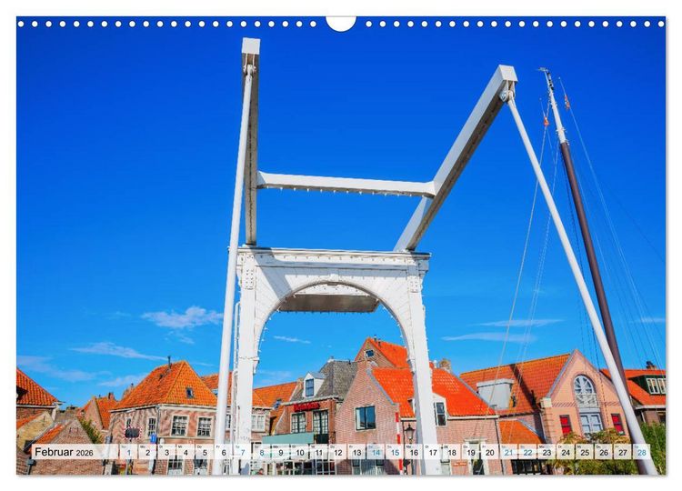 Produktbild: Enkhuizen - historische Hafenstadt am Ijsselmeer (Wandkalender 2026 DIN A3 quer), CALVENDO Monatskalender