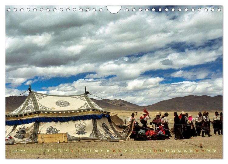 Produktbild: Tibet Das vergessene Land (Wandkalender 2026 DIN A4 quer), CALVENDO Monatskalender