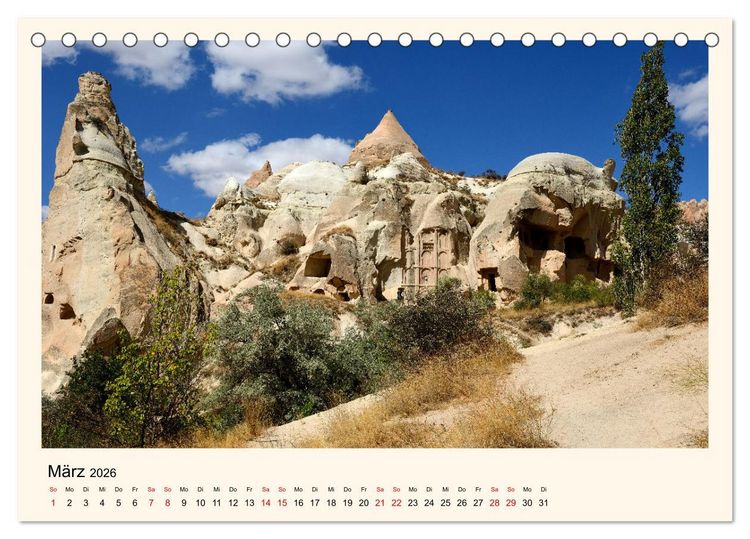 Produktbild: Kappadokien, im Land der Feenkamine (Tischkalender 2026 DIN A5 quer), CALVENDO Monatskalender