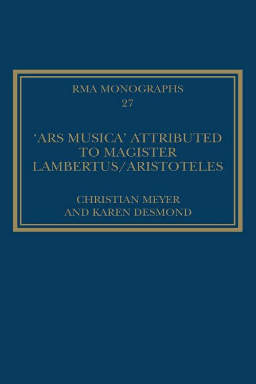 Produktbild: The 'Ars musica' Attributed to Magister Lambertus/Aristoteles