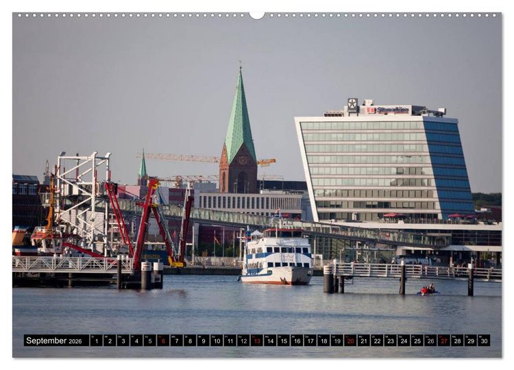 Produktbild: Landeshauptstadt Kiel (hochwertiger Premium Wandkalender 2026 DIN A2 quer), Kunstdruck in Hochglanz