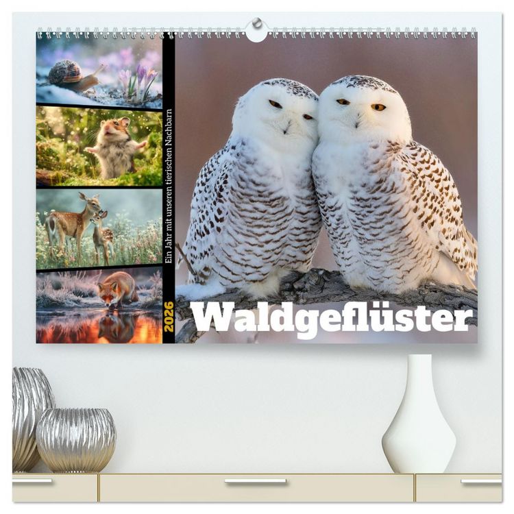 Produktbild: Waldgefl&uuml;ster (hochwertiger Premium Wandkalender 2026 DIN A2 quer), Kunstdruck in Hochglanz