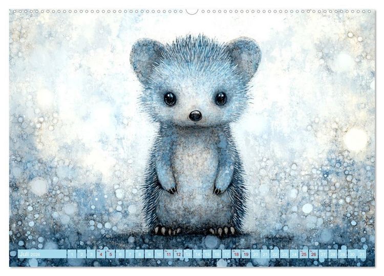 Produktbild: Die verzauberte Menagerie (hochwertiger Premium Wandkalender 2026 DIN A2 quer), Kunstdruck in Hochglanz