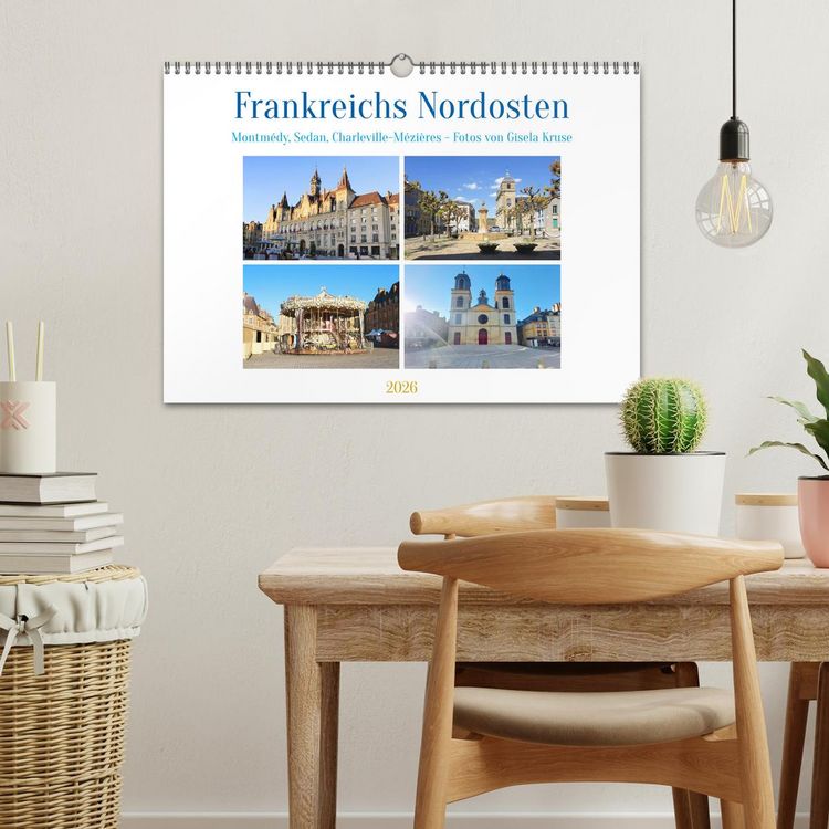 Produktbild: Frankreichs Nordosten - Montm&eacute;dy, Sedan, Charleville-M&eacute;zi&egrave;res (Wandkalender 2026 DIN A3 quer), CALVENDO Monatskalender