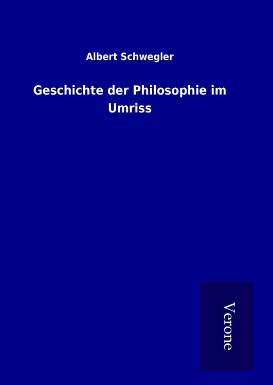 Produktbild: Geschichte der Philosophie im Umriss